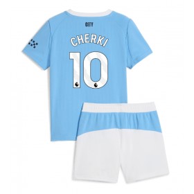 Manchester City Rayan Cherki #10 Hemmakläder Barn 2025-26 Kortärmad (+ Korta byxor)